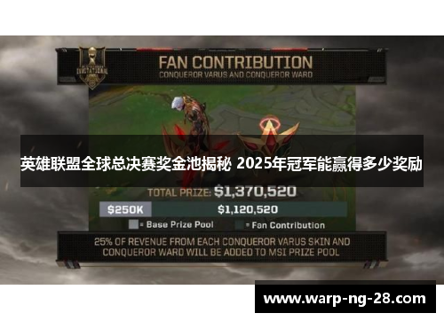 英雄联盟全球总决赛奖金池揭秘 2025年冠军能赢得多少奖励 英雄联盟全球总决赛奖金池揭秘 2025年冠军能赢得多少奖励